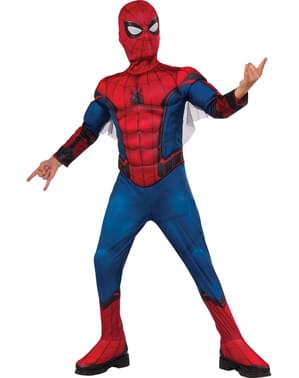 Déguisement Spiderman Homecoming musclé en boîte enfant