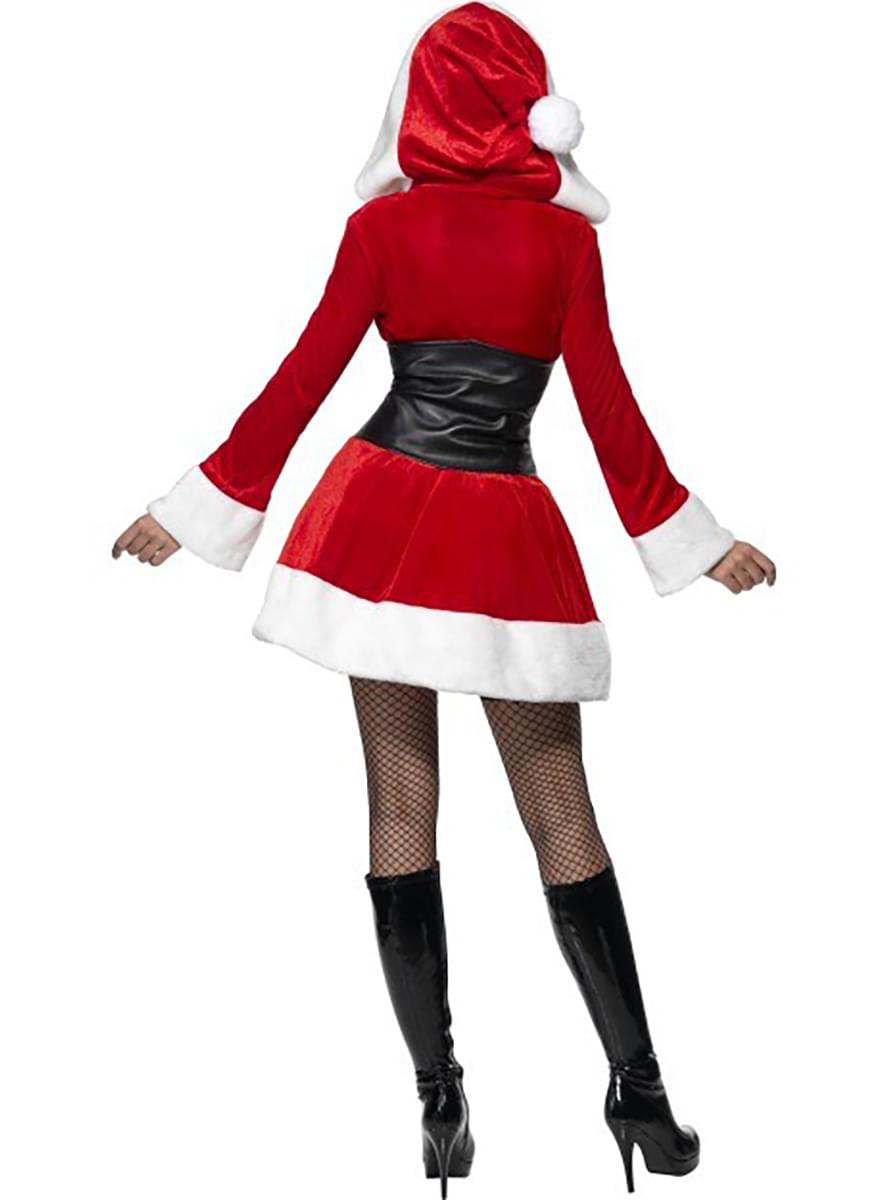 Sexy Mrs Claus Adult Costume With Hood Express Delivery