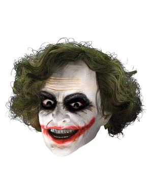 Vinyl Maske Joker mit Perücke für Jungen