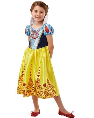 Deluxe Snow White klassiek kostuum voor meisjes