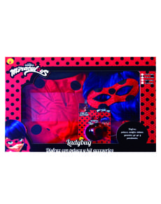 Costume Miraculous Ladybug avec perruque et accessoires en boîte fille