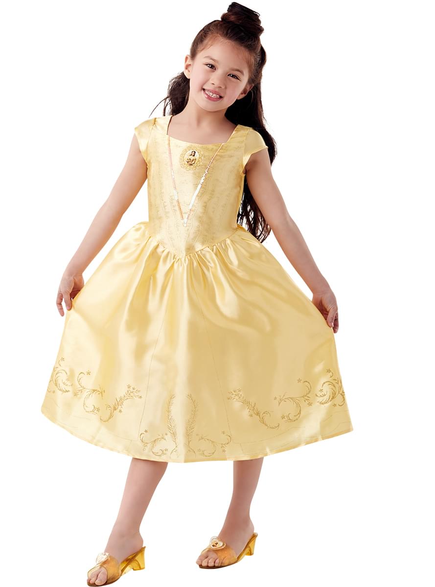 Klassisk Belle kostyme fra Beauty and the Beast in box for jenter