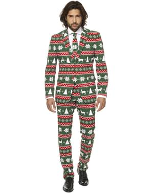 Kostym Festive Green Opposuits för honom
