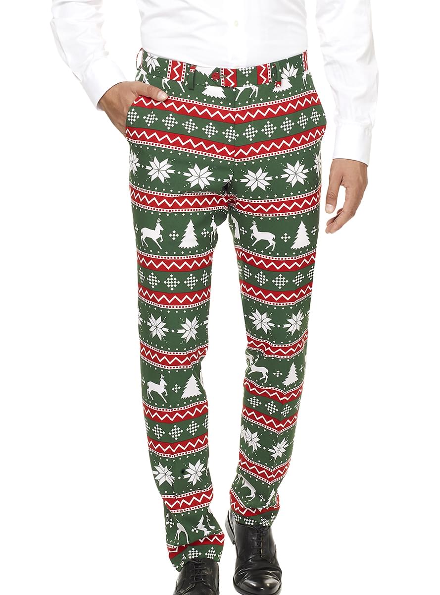 Kostym Festive Green Opposuits vuxen