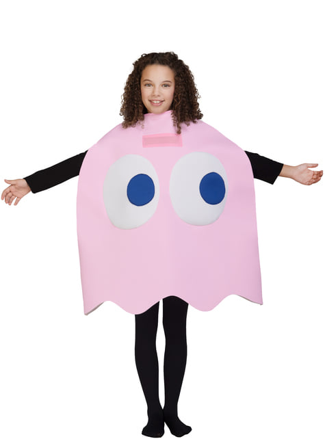 Gespenst Pac-Man Pinky Kostüm für Kinder