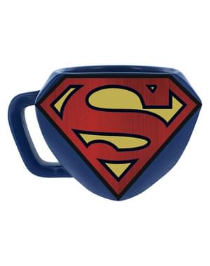 Taza de Superman logo 3D