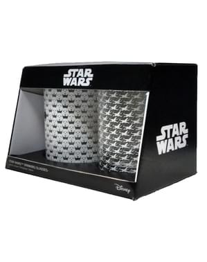 Juego de 2 vasos estampados de Star Wars