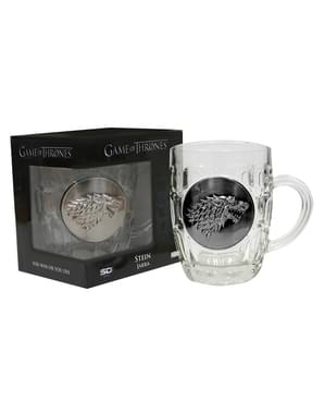 Chope Game of Thrones symbole métallique Stark
