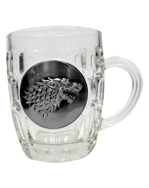 Παιχνίδι από μέταλλο Thrones μέταλλο Stark ασπίδα γυάλινη κούπα