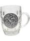 Caneca de cristal de Game of Thrones escudo metálico Targaryen