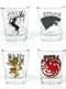 Juego de 4 vasos de chupito Juego de Tronos Emblemas Casas
