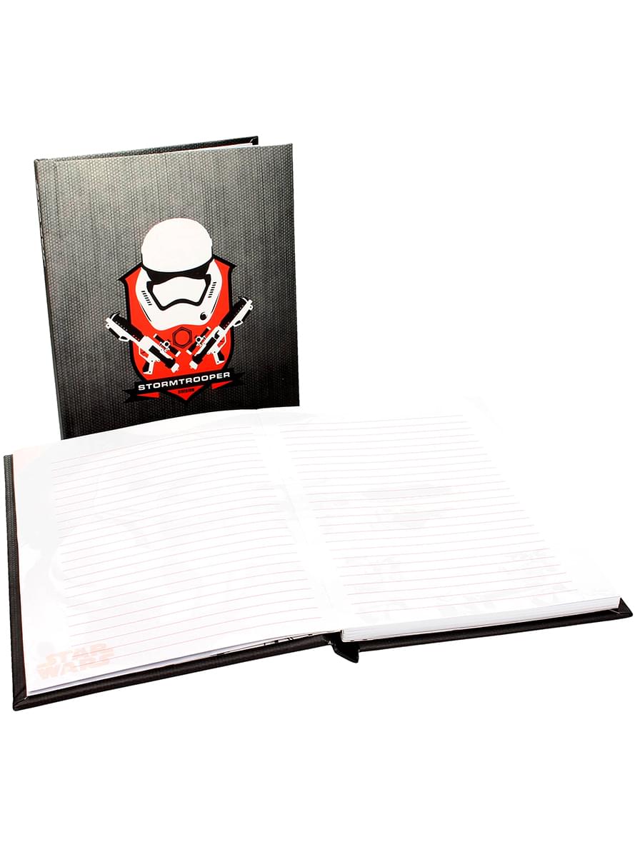 Caderno de capacete de Stormtrooper Star Wars: Episodio VII com luz
