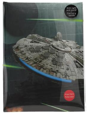 Caiet Star Wars Millennium Falcon cu lumină și sunet