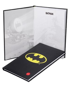 Großes Notizbuch Batman 19x29 cm mit Licht