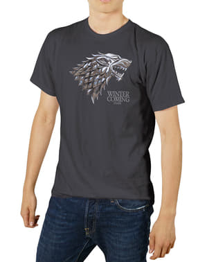 Game of Thrones Logo metallic Stark t-shirt kemasan premium