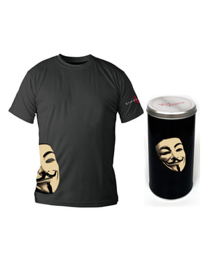 Vendetta Maskesi tişört için V