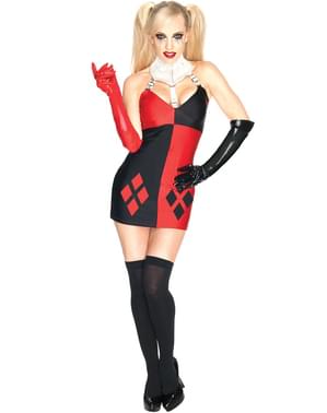 Kostum Dewasa Penjahat Harley Quinn Super