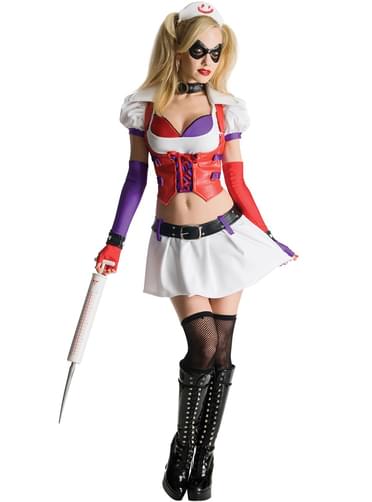 Harley Quinn Arkham City Asylum -aikuisten asu naisille