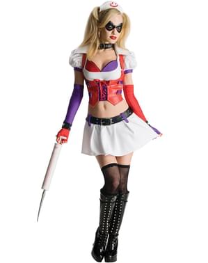 Harley Quinn Arkham City Asylum kostuum voor vrouw