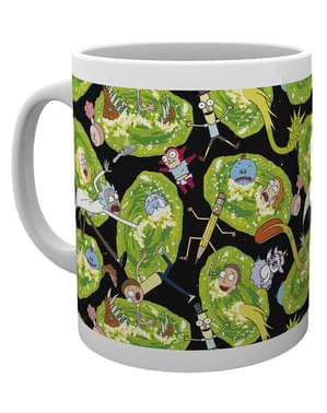 Taza de Rick y Morty Portals
