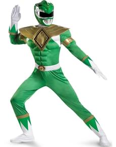 Costume musclé de Power Rangers vert