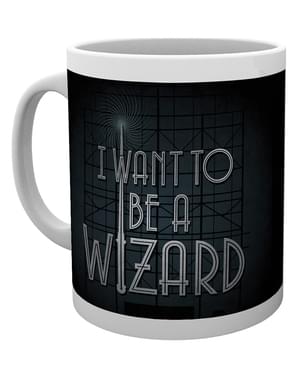 Taza de Animales fantásticos I want to be a Wizard