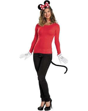 Kit d'accessoires Minnie Mouse rouge adulte