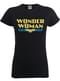 Camiseta de Dc Originals Wonder Woman Logo negra para mujer