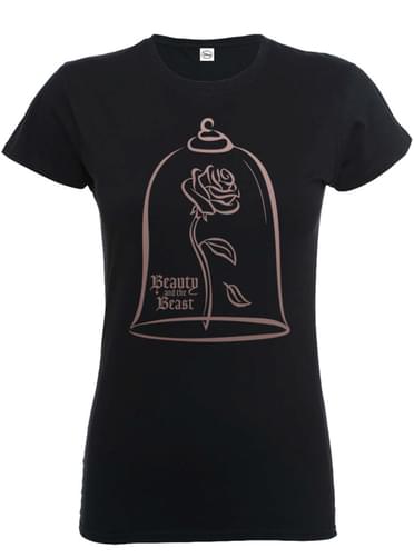 T-shirt de A Bela e o Monstro Rose Gold para mulher
