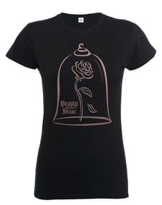 T-shirt de A Bela e o Monstro Rose Gold para mulher