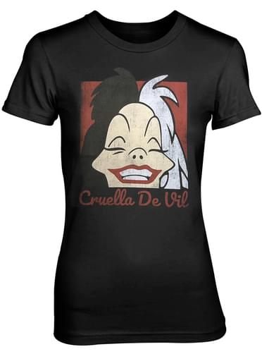T-shirt de Cruella De Vil Smile para mulher