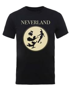 T-shirt de Peter Pan Moon Silhouettes para homem