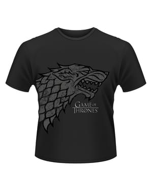 男性用ゲーム・オブ・スローンズDirewolf Tシャツ
