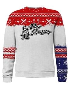 Camisola de malha de Harley Quinn Daddy'S Lil Monster