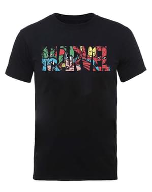 マーベル・コミックス・キャラクター・ロゴTシャツ