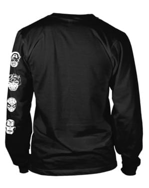 Tricou Marvel Comics Stacked Heads cu mânecă lungă