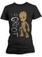 T-shirt Les Gardiens de la Galaxie Vol. 2 I Am Groot Scribbles femme