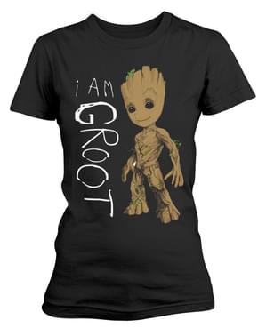 गैलेक्सी Vol 2 I Am Groot Scribbles के संरक्षक महिलाओं के लिए टी-शर्ट