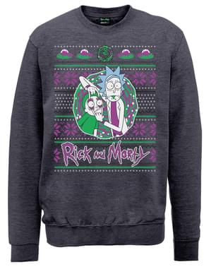Rick ve Morty Yılbaşı Portalı sweatshirt