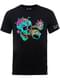 Black Rick & Morty Doodshoofd Oogballen t-shirt