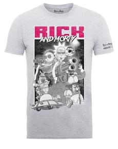 T-shirt Rick et Morty Guns gris