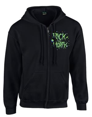Space Ship Sweatshirt mit Reißverschluss Rick und Morty