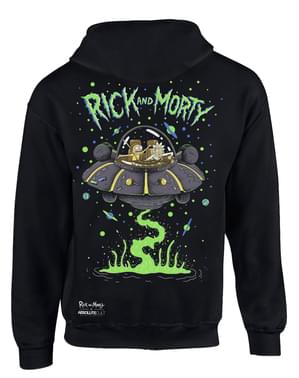 Space Ship Sweatshirt mit Reißverschluss Rick und Morty