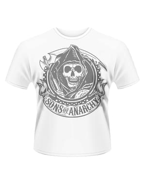 Hvit Sons Of Anarchy Mannen med Ljåen t-skjorte