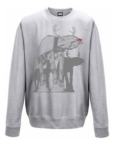 Grey Star Wars At-At Xmas Walker sweatshirt