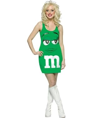 Kostým pro dospělé zelené M&M