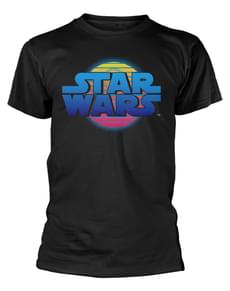 Star Wars Logo Neon Death Star t-shirt