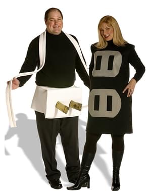 Kostým pro pár zásuvka a zástrčka