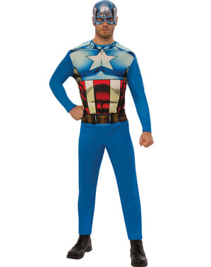 Disfraz de Capitán América basic para hombre