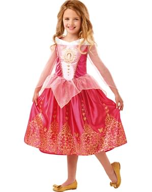 Maskeraddräkt Törnrosa classic deluxe för flicka